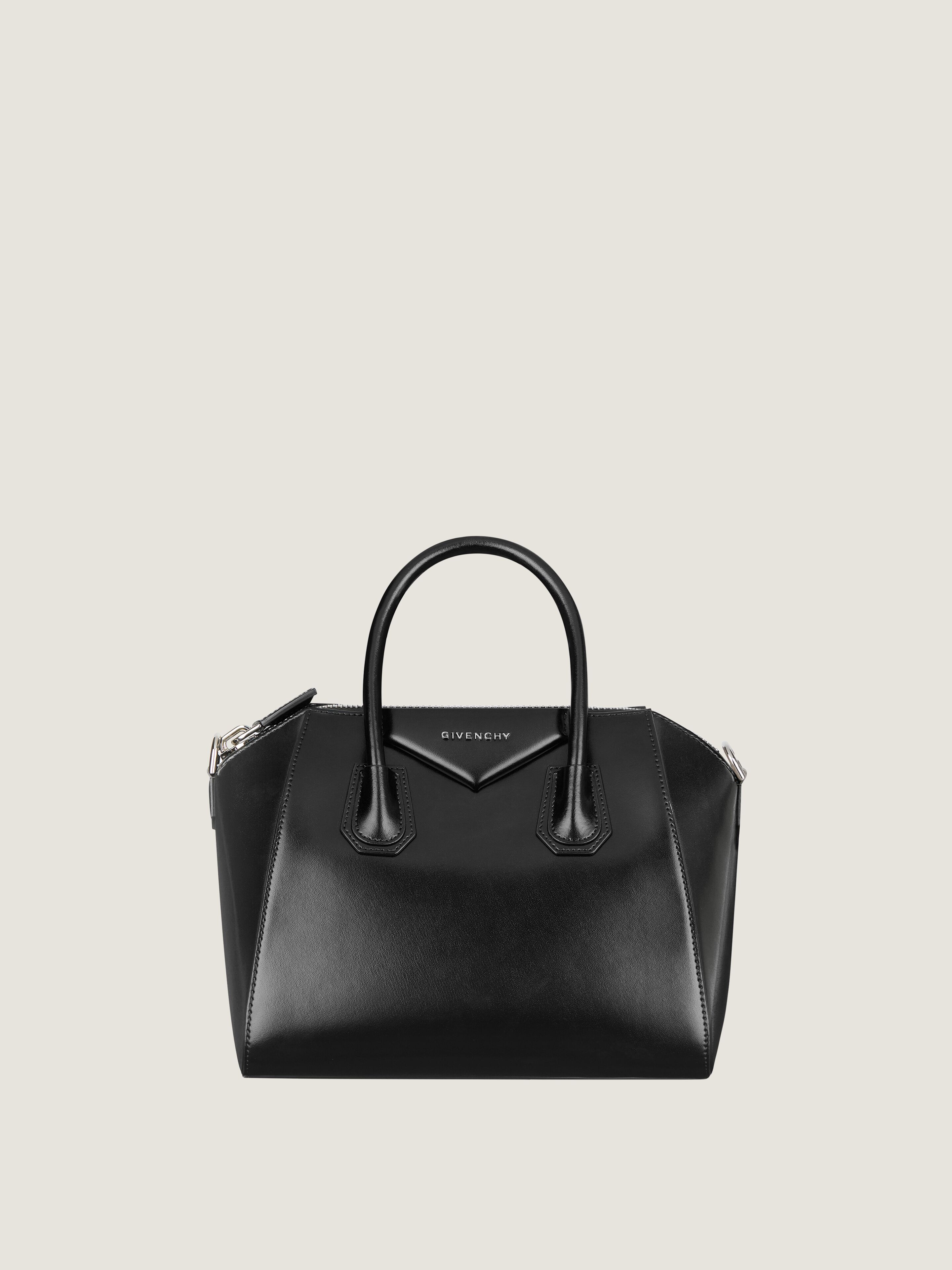 Small Antigona bag in Box leather